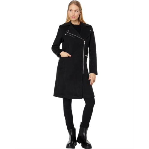 Avec Les Filles Wool Blend Moto Coat