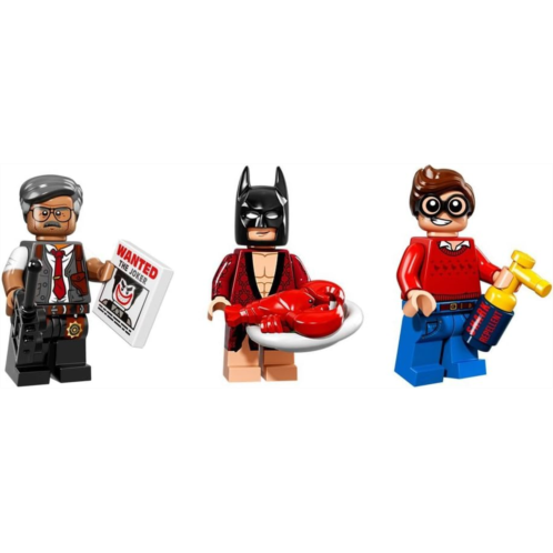 LEGO Batman with Lobster, Dick Grayson, and Comissioner Gordon Minifigures Batman