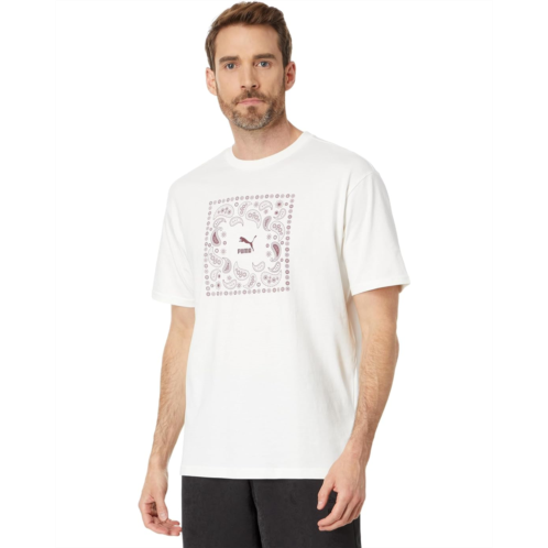 Mens PUMA Classics Paisleyluxe Graphic Short Sleeve Tee