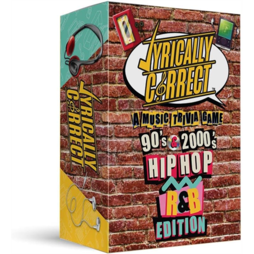 Lyrically Correct 90s and 2000s Hip Hop and R & B Music Trivia Card Game Multi-Generational Family Gatherings, Adult Game Night and Fun Trivia