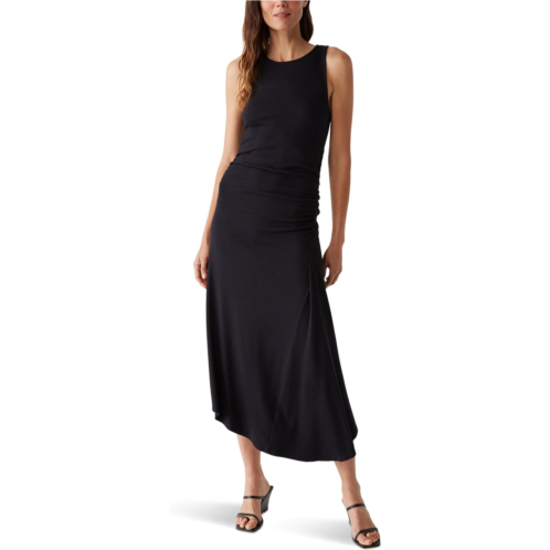 Womens Michael Stars Perez Ruched Sleeveless Midi Dress