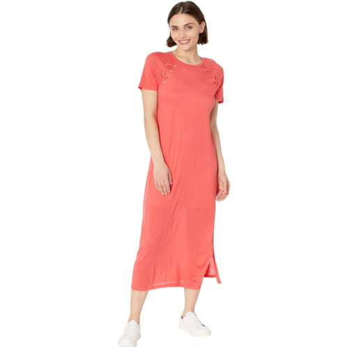 Michael Michael Kors Petite Lace-Up T-Shirt Dress