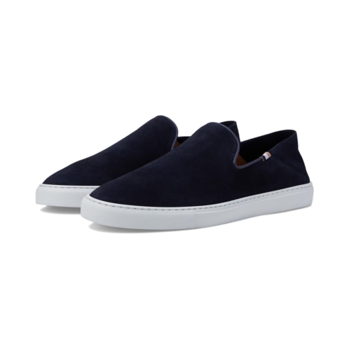 Mens BOSS Rey Suede Slip-On Loafers with Rubber Sole