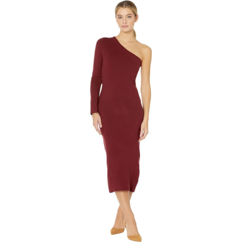 MONROW Supersoft Sweater Knit One Shoulder Dress