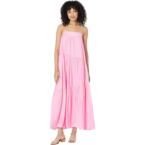MOON RIVER Woven Tiered Maxi Dress