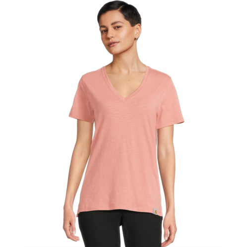 Womens Carhartt TENCEL Fiber Series Relaxed Fit Short-Sleeve Vneck T-Shirt