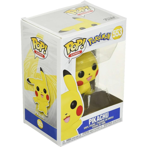 Funko Pokemon Pop! Games Vinyl Figure Pikachu Waving (Flocked) 9cm