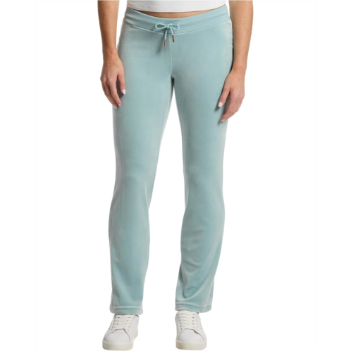 Juicy Couture Rib Waist Velour Pants with Drawcord