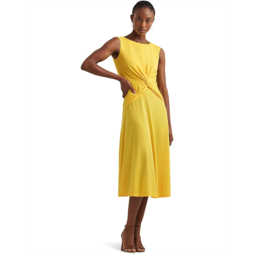 POLO RALPH LAUREN Womens Lauren Ralph Lauren Twist-Front Jersey Dress