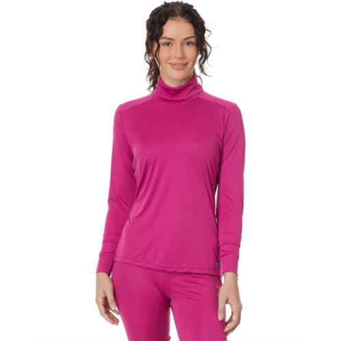 Womens Hot Chillys Peach Skins Solid T-Neck