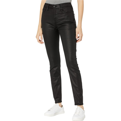 True Religion Jennie High-Rise Curvy Coated Jeans in Onyx