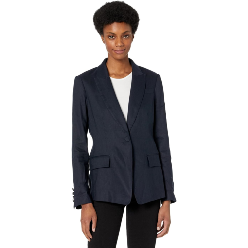 MILLY Avery Stretch Linen Blazer