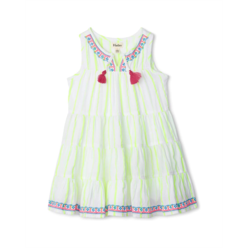 Hatley Kids Neon Yellow Tiered Dress (Toddler/Little Kids/Big Kids)