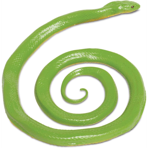 Safari Ltd. Rough Green Snake Figurine - Detailed 36 Plastic Model Figure - Fun Educational Play Toy for Boys, Girls & Kids Ages 3+