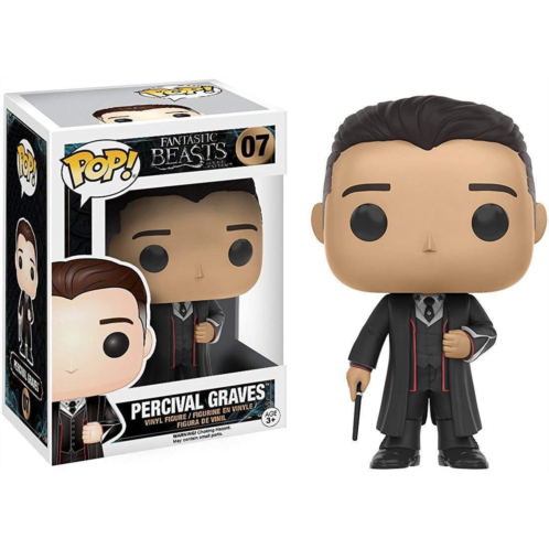 Percival Graves: Fantastic Beasts & Where to Find Them x Funko POP! Vinyl Figure & 1 PET Plastic Graphical Protector Bundle [#007 / 10407 - B]