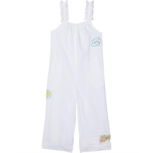 PEEK Embroidered Patches Calf Length Romper (Toddler/Little Kids/Big Kids)