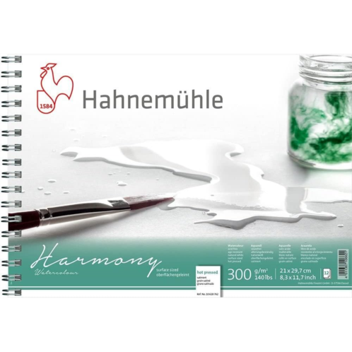 Hahnemuehle Hahnemuhle Harmony Watercolour Spiral Pad Hot Pressed A4