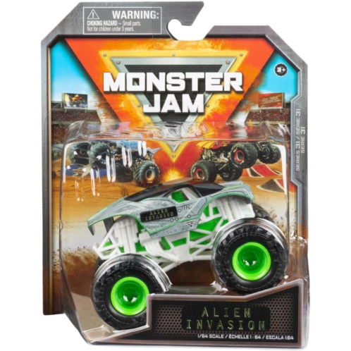 Monster Jam 2023 Spin Master 1:64 Diecast Truck Series 31 Steel Reveal Alien Invasion