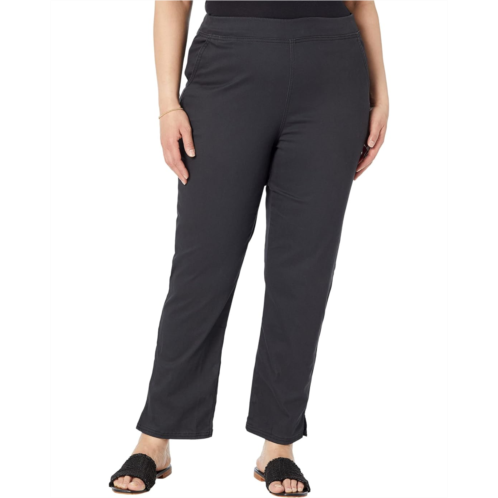 HUE Plus Size Chino Skimmer with Side Slit