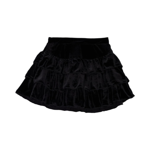 Chaser Kids Stretch Velvet Flouncy Skort (Big Kids)