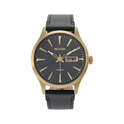 Nixon Sentry Solar Leather