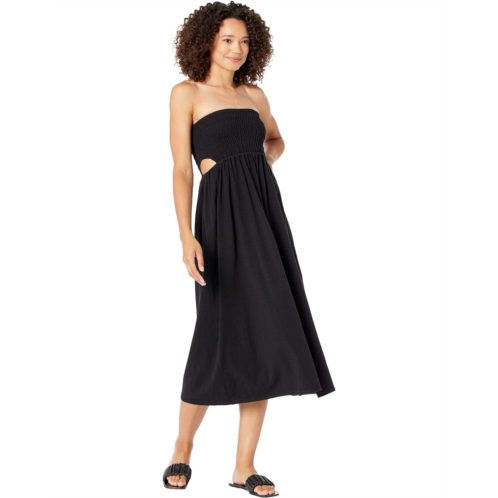 SUNDRY Smock Top Cutout Dress