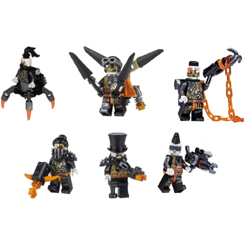 LEGO Ninjago: Army of 6 Dragon Hunters - Daddy No Legs Iron Baron Nitro Jet Jack Heavy Metal Talon