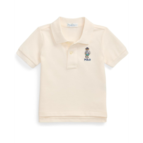 Polo Ralph Lauren Kids Polo Bear Cotton Mesh Polo Shirt (Infant)