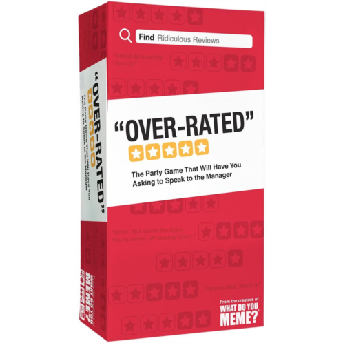 WHAT DO YOU MEME Over-Rated - The Game of Ridiculous Reviews - Adult Party Games for Social Gatherings