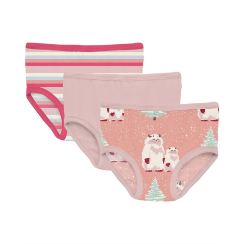 Kickee Pants Kids Print Girls Underwear Set of 3 (Little Kid/Big Kid)