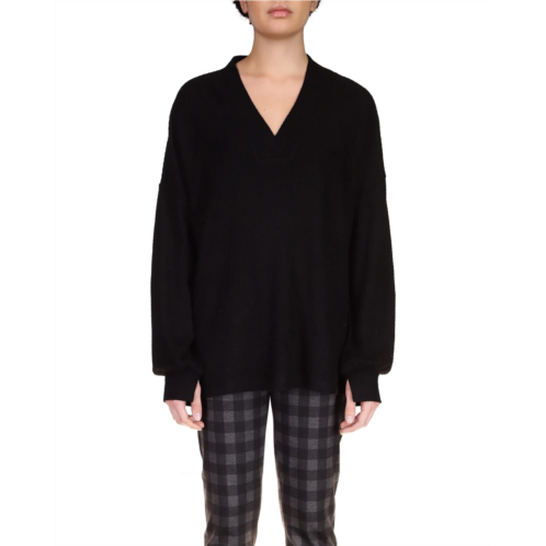 Womens Sanctuary Cozy V-Neck Waffle Tunic