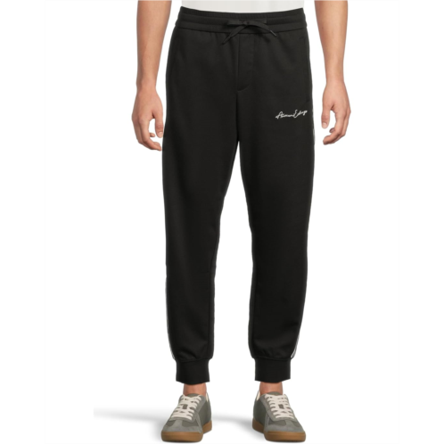 Mens Armani Exchange Signature Logo Jogger Pant