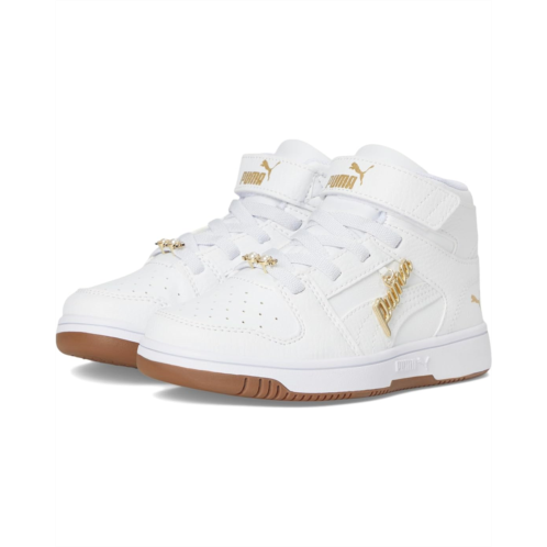 PUMA Kids Rebound Layup Mid Hook And Loop Shoes (Little Kid)
