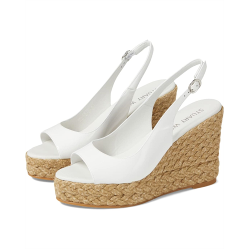 Womens Stuart Weitzman Island Peep-Toe Espadrille Wedge