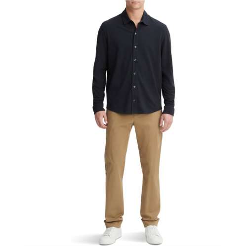 Mens Vince Pique Button Down Shirt