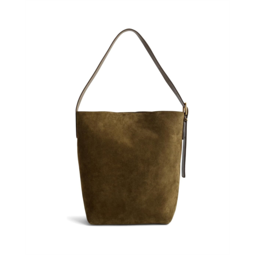 Madewell The Essential Bucket Tote in Suede