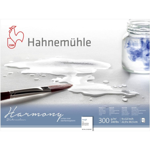 Hahnemuehle Hahnemuhle Harmony Watercolor Block Rough 9x12 Inches 12 Sheets