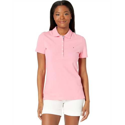 Womens Tommy Hilfiger Solid Short Sleeve Polo