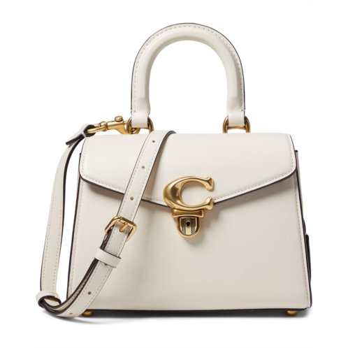 COACH Luxe Refined Calf Leather Sammy Top-Handle 21