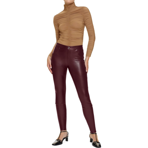 Womens HUE Leatherette Leggings