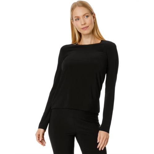 Womens Norma Kamali Long Sleeve Crew Top