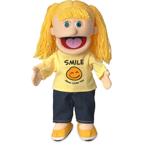 Silly Puppets 14 Smile Jesus Loves You, Peach Girl, Christian Ministry Hand Puppet