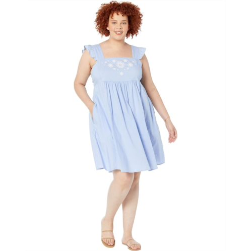 Draper James Plus Size Embroidered Maddie Babydoll Dress