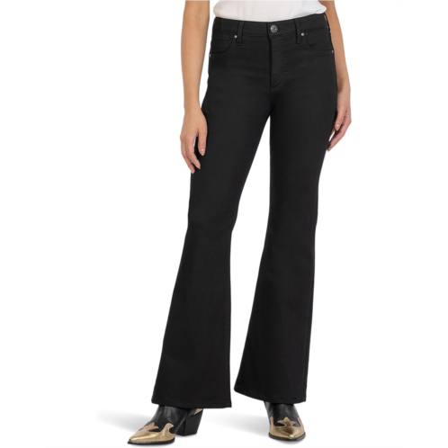 KUT from the Kloth Stella High-Rise Fab Ab Flare in Black