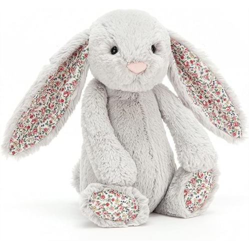 Jellycat Blossom Silver Bunny Stuffed Animal, Medium 12 inches Rabbit and Bunny Plush Toy Classic Childreninchs Gift