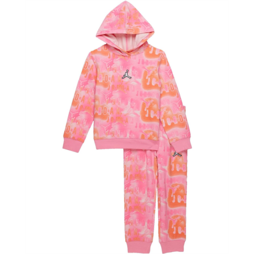 Jordan Kids Essentials All Over Print Fleece Pullover Set (Toddler/Little Kids)