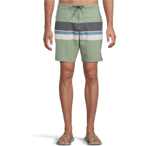 Mens ONeill Cruzer Stripe Scallop 18 Boardshorts