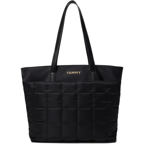 Tommy Hilfiger Desi II Tote Shiny Smooth Quilted Nylon