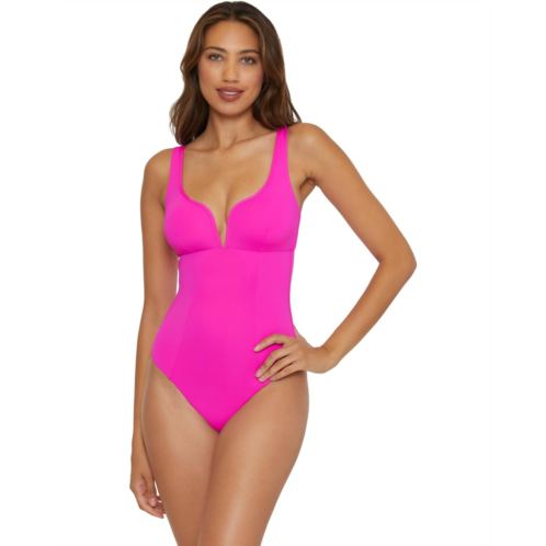 Womens BECCA Color Code Erin V Wire Cut Out One Piece