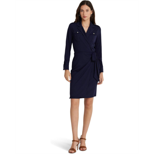 POLO RALPH LAUREN Stretch Jersey Wrap Dress